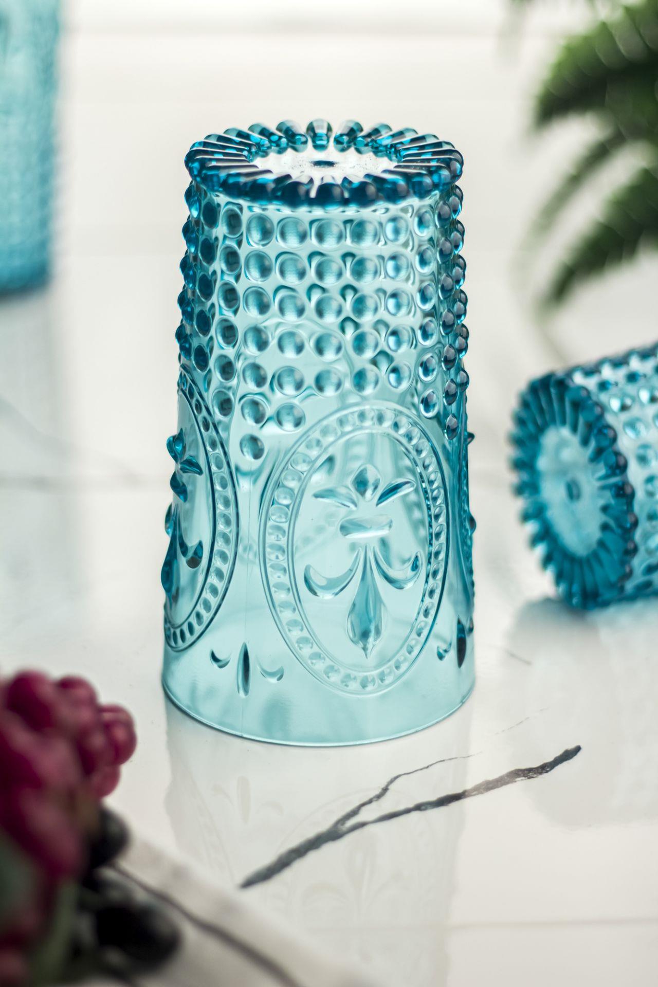 Akrilik Aquamarin 6'lı Uzun Bardak &amp; Su Meşrubat Bardağı 750 ml ( Büyük Boy &amp; Cam Değildir )