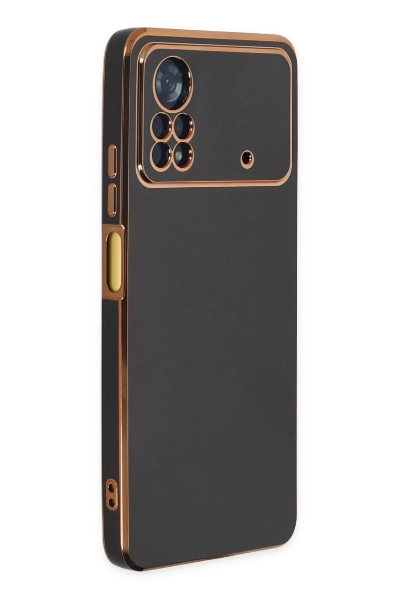 Xiaomi Poco X4 Pro 5G Uyumlu Kılıf Volet Silikon - Siyah