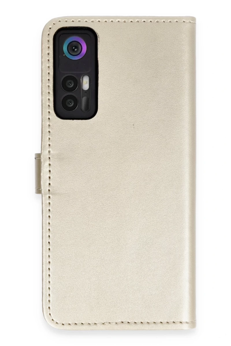 TCL 30 Uyumlu Kılıf Trend S Plus Kapaklı Kılıf - Gold
