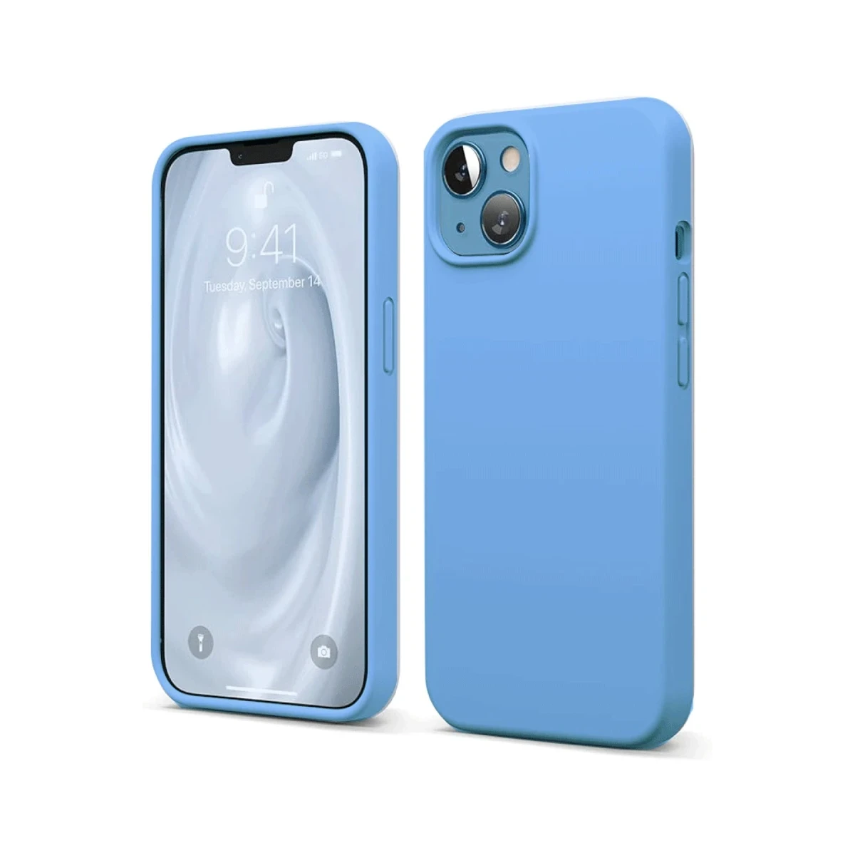 Apple iPhone 14 Uyumlu Kılıf First Silikon - Mavi