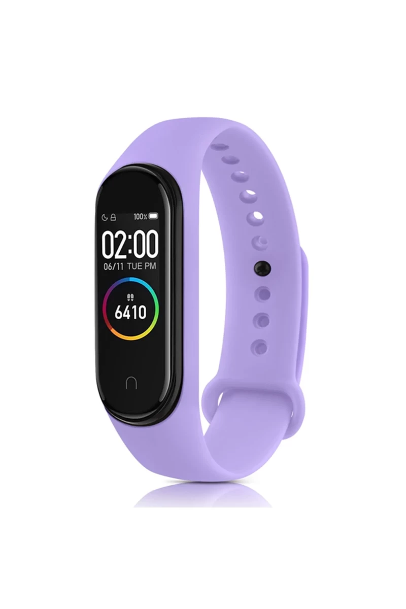 Xiaomi Mi Band 6 Uyumlu Klasik Kordon - Lila