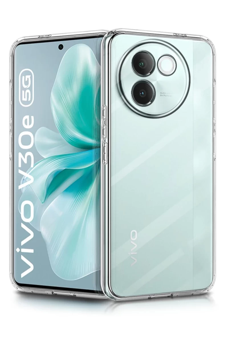 Vivo V30e Uyumlu Kılıf Lüx Şeffaf Silikon