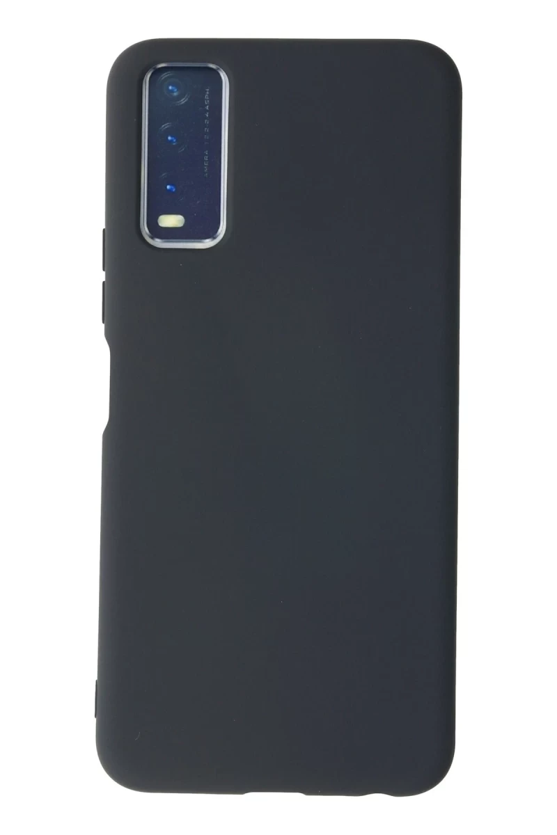 Vivo Y11S Uyumlu Kılıf Nano içi Kadife Silikon - Gri