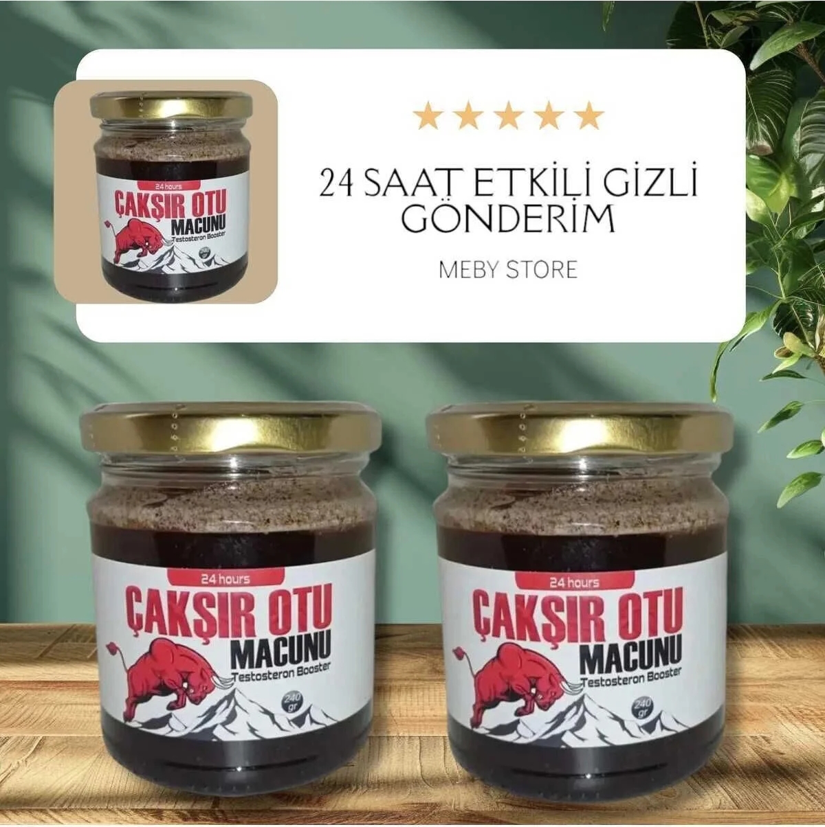 Çakşır Otu Macunu Erkeklere Çok Özel Karışım 240 gr x 2 Adet