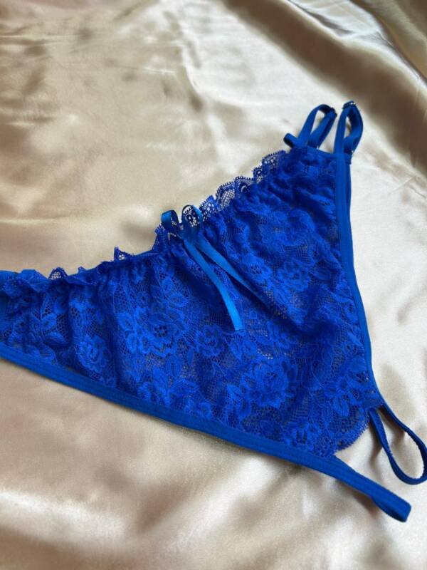 Dantel Detaylı Zarif Bralet (1Adet) · RENK: Mavi · BEDEN: L