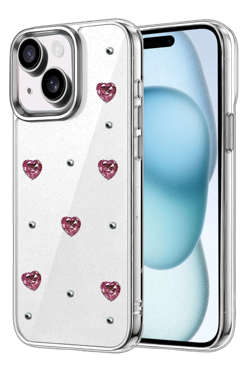 Apple iPhone 15 Uyumlu Fiyonk Desenli Kapak - Desen 3