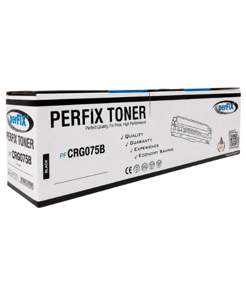 PFX Canon CRG-075 - Chipli 6365C002 Siyah Toner 1,4K