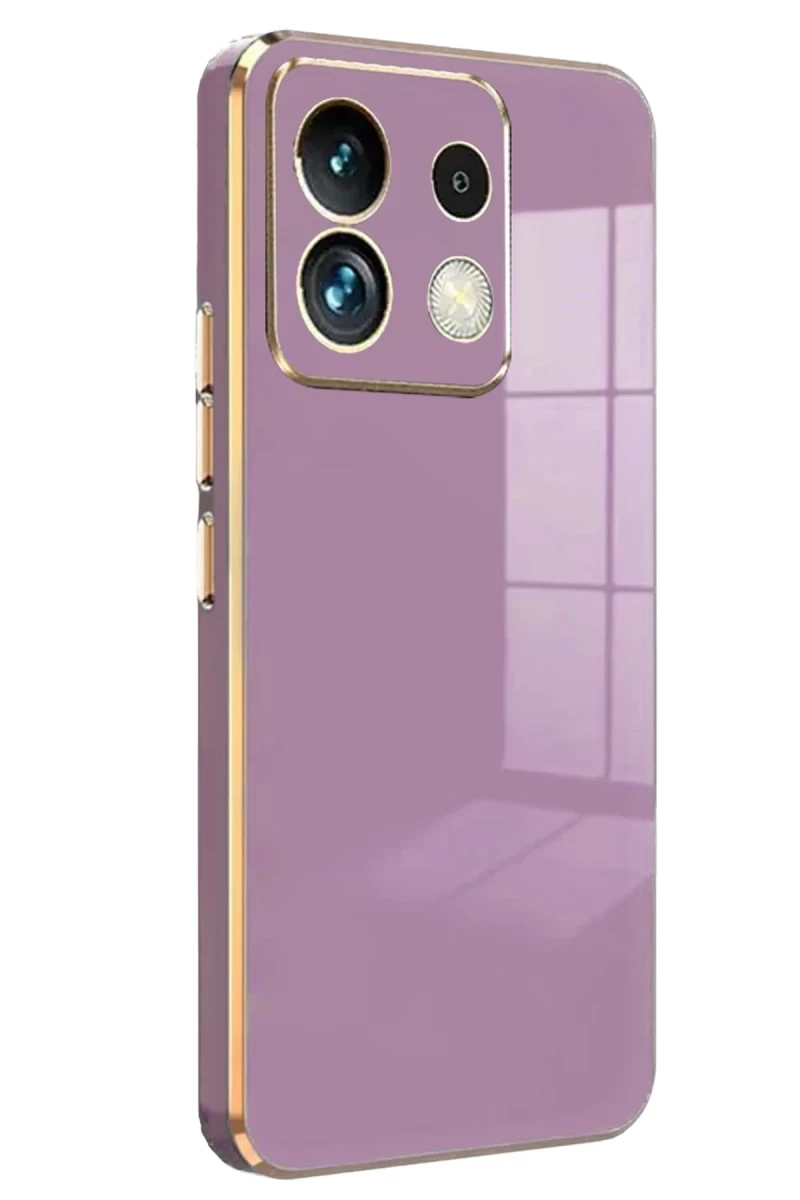 Xiaomi Redmi Note 13 5G Uyumlu Kılıf Volet Silikon - Mor