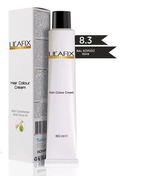 Lilafix Krem Profesyonel Tüp Saç Boyası 60ml - 8.3 Bal Köpüğü