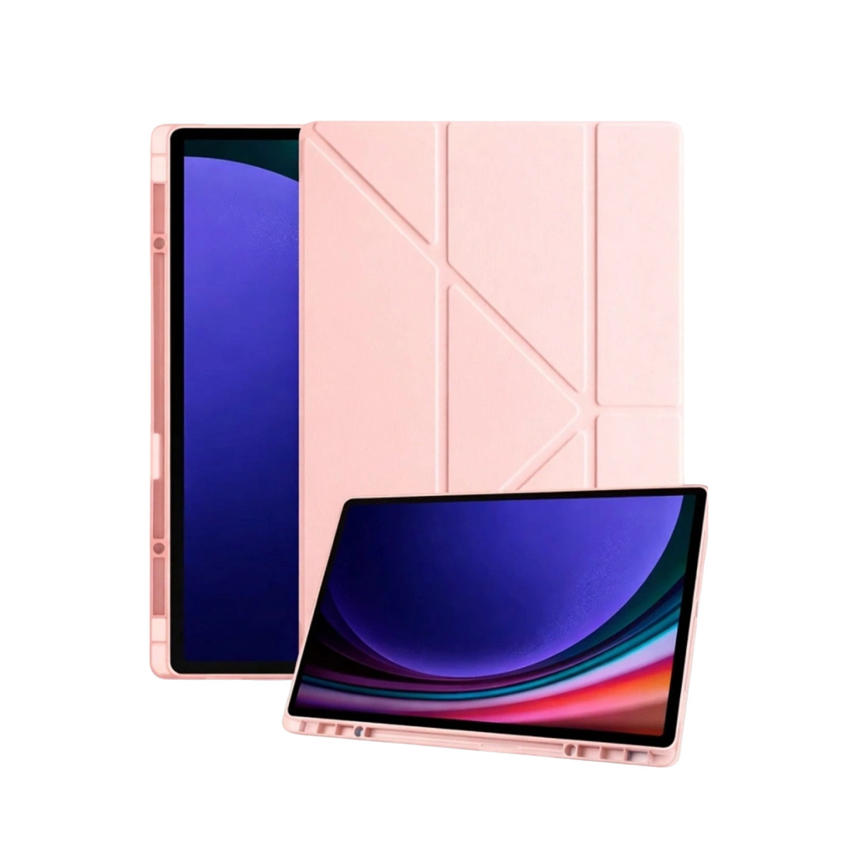 Galaxy Tab A11 Plus Kalemlikli Mars Tablet Kılıfı - Rose Gold