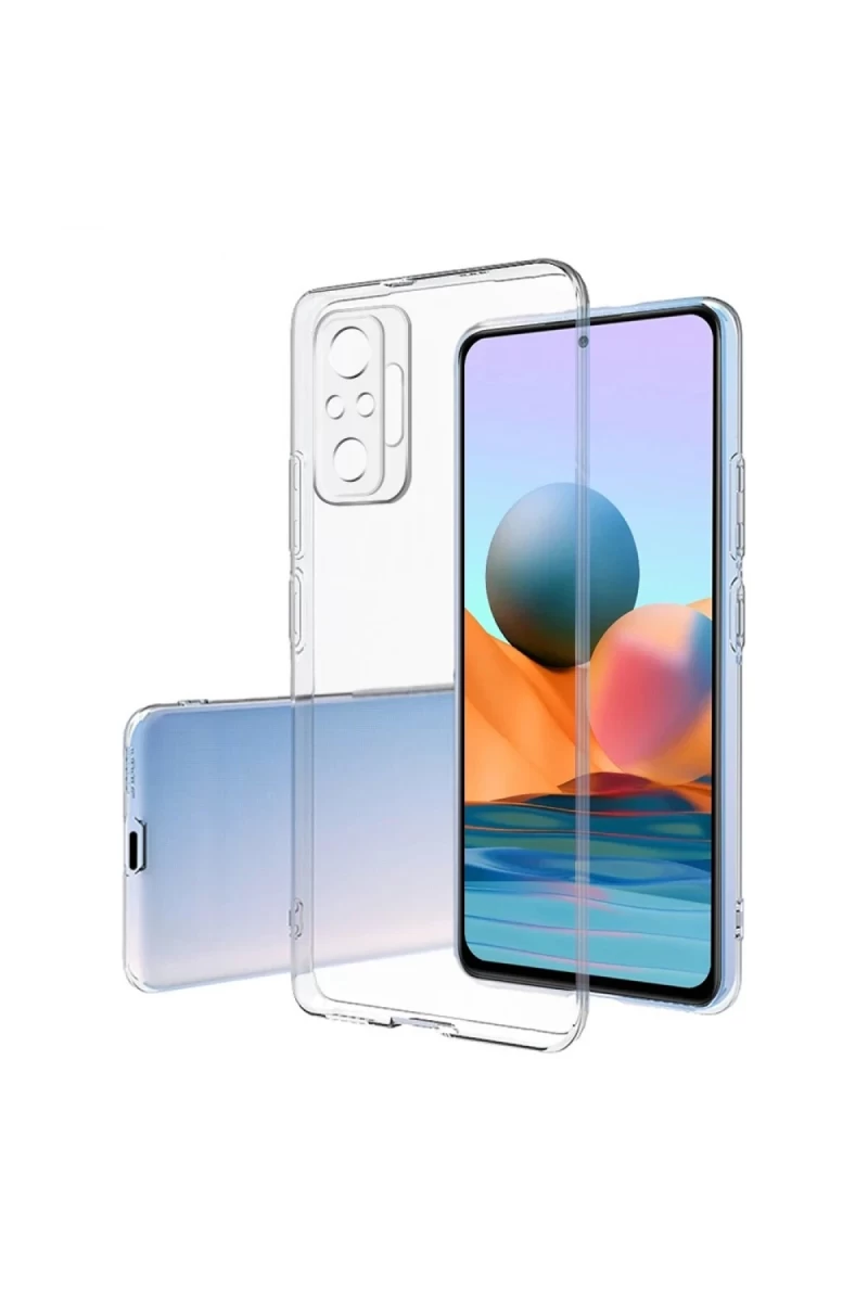 Xiaomi Redmi Note 10 Pro Uyumlu Kılıf Lüx Şeffaf Silikon