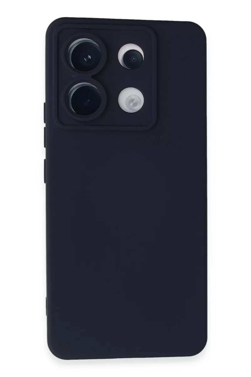 Xiaomi Redmi Note 13 Pro 5G Uyumlu Kılıf Nano içi Kadife Silikon - Lacivert