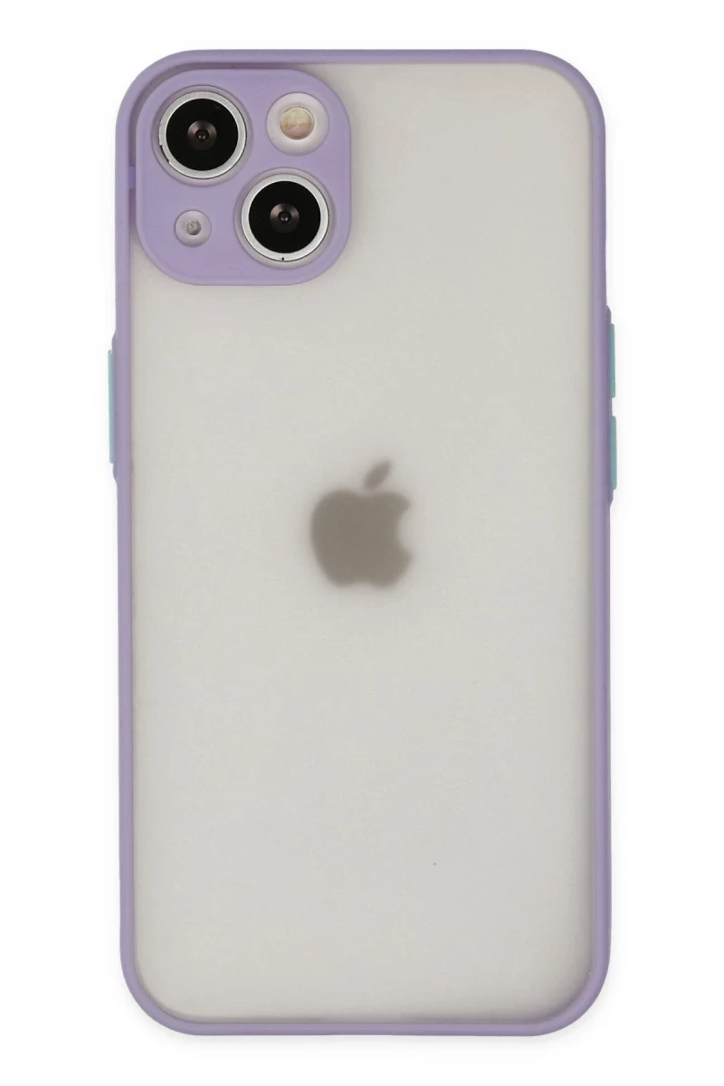 Apple iPhone 14 Uyumlu Kılıf Montreal Silikon Kapak - Mor
