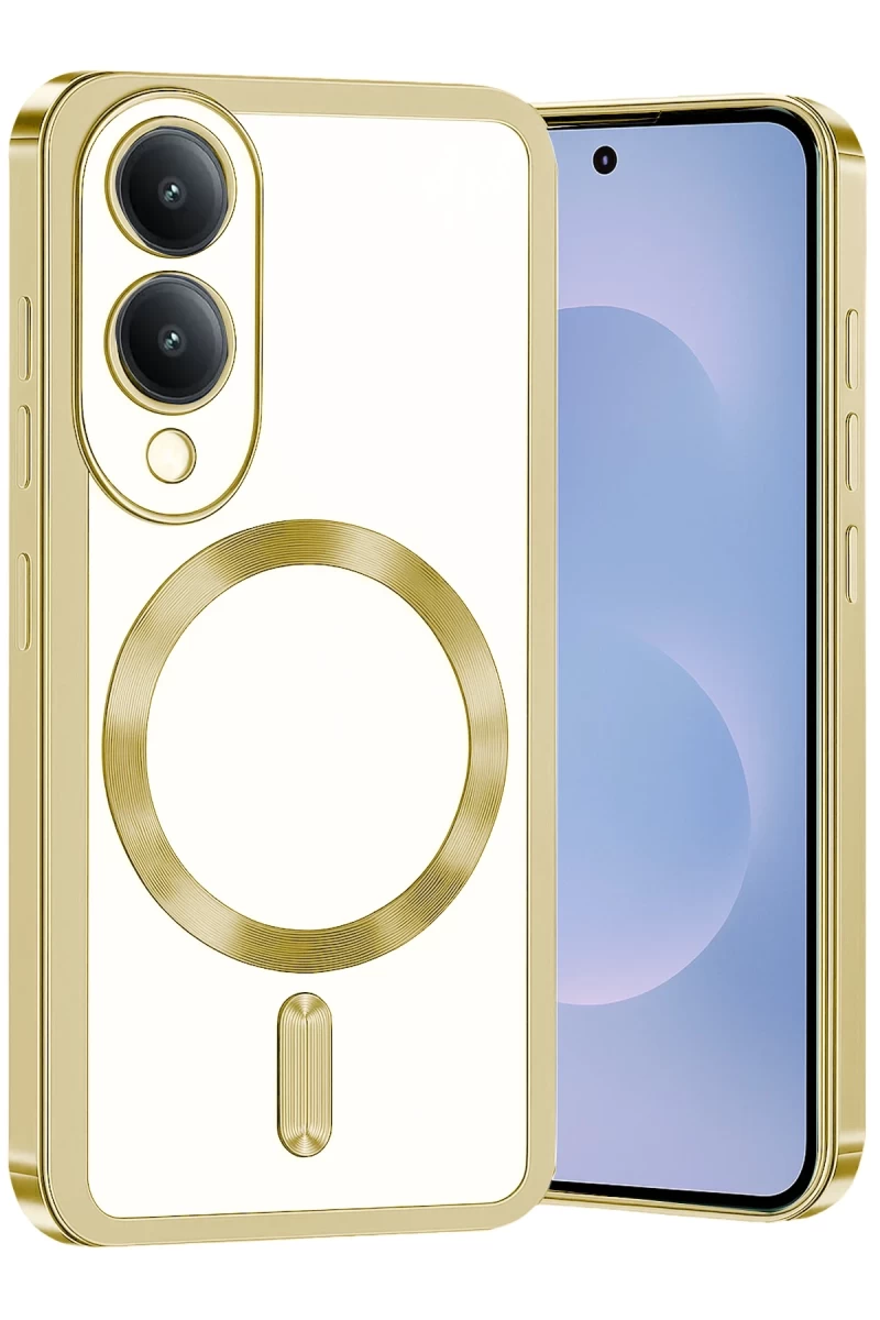 Samsung Galaxy S25 Uyumlu Edge Kross Magneticsafe Kapak - Gold