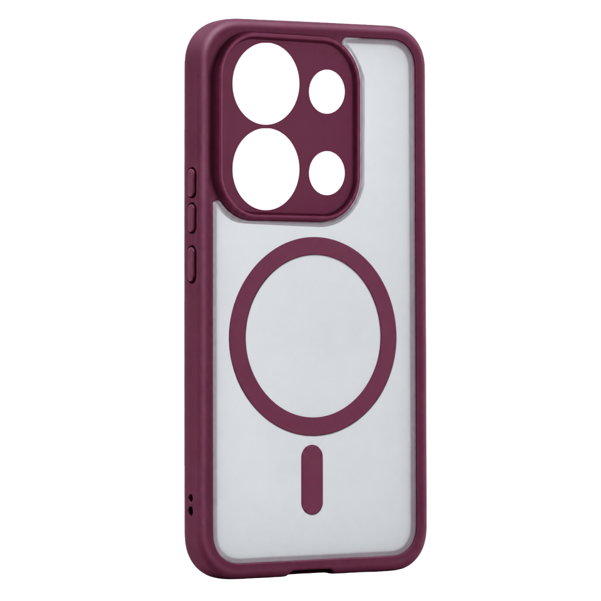 Xiaomi Redmi Note 13 Pro 4G Loji Magsafe Kapak - Bordo
