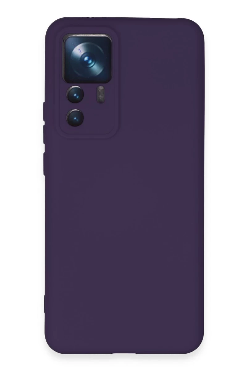 Xiaomi Mi 12T Pro Uyumlu Kılıf Nano içi Kadife Silikon - Mor