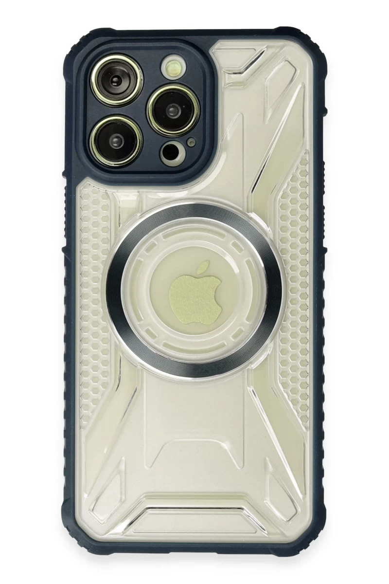 Apple iPhone 14 Pro Max Uyumlu Kılıf Prag Magneticsafe Kapak - Lacivert