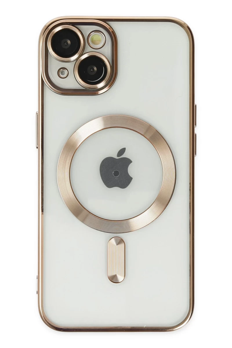 Apple iPhone 14 Uyumlu Kılıf Kross Magneticsafe Kapak - Gold