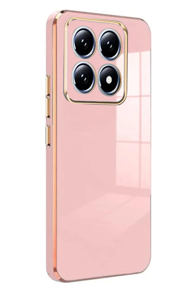 Xiaomi Mi 14T Pro Uyumlu Volet Silikon - Pembe