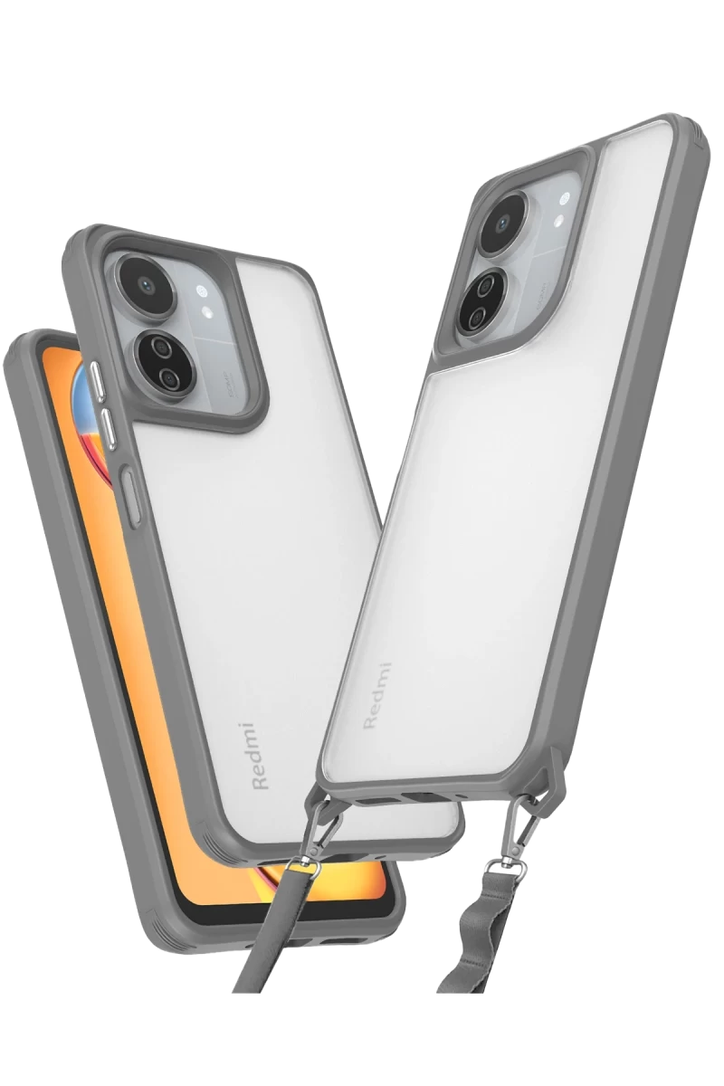 Xiaomi Redmi 13C Uyumlu Kılıf Penta Silikon Kılıf - Titan Gri