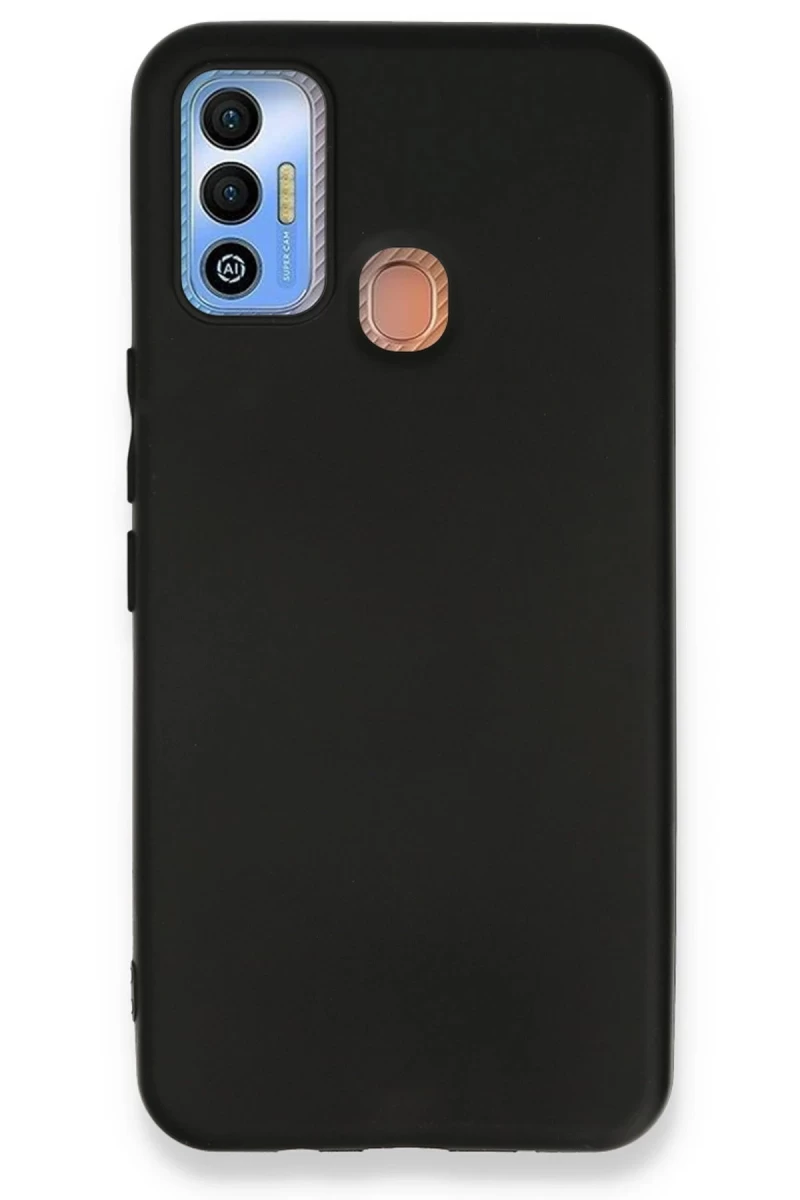 Tecno Spark 7T Uyumlu Kılıf First Silikon - Siyah