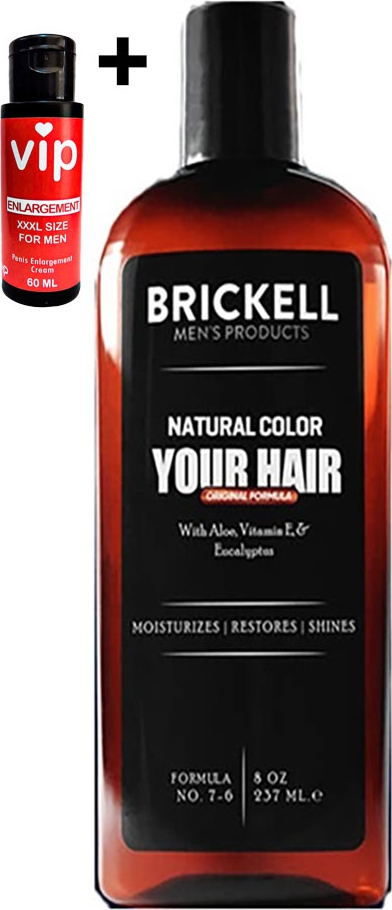 Brickell 237 ml Erkeklere Özel Saçsakal Beyazlıkgiderici Şampuan + Vip Erkekler Için Büyütücükalınlaştırıcı Xxxlkrem