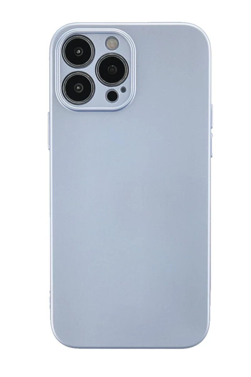 Apple iPhone 13 Pro Uyumlu Kılıf Nano içi Kadife Silikon - Sky Blue