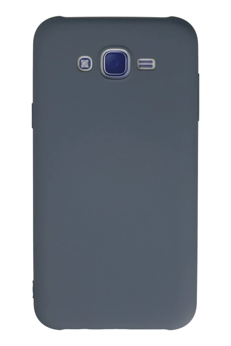 Samsung Galaxy J7 Uyumlu Kılıf Nano içi Kadife Silikon - Gri