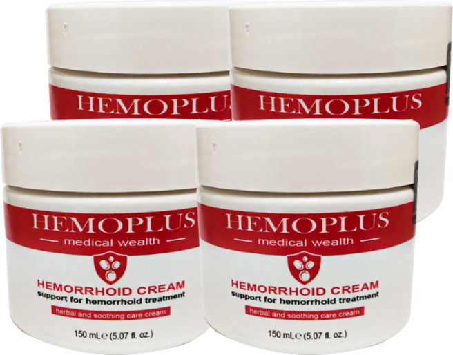 Hemoplus Büyük Boy 150 ml Hemor.roidin Krem 4 Adet