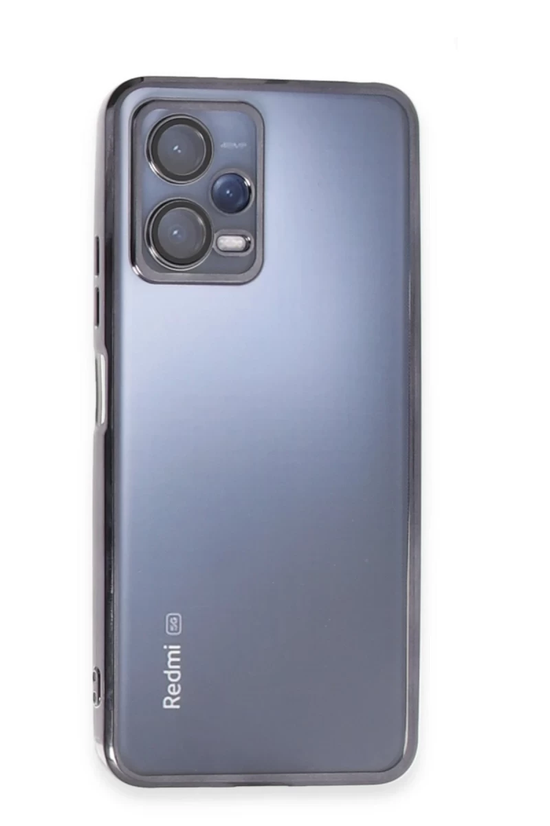 Xiaomi Redmi Note 12 Pro 5G Uyumlu Kılıf Lensli Silikon - Siyah
