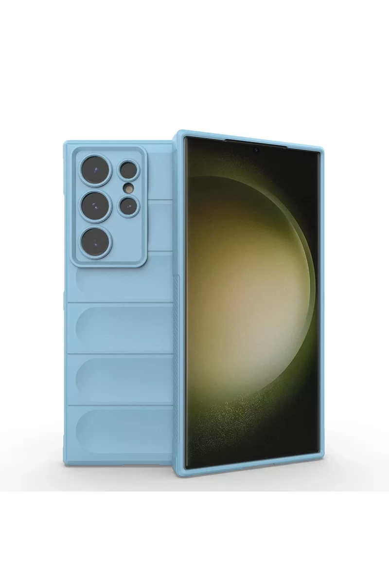 Samsung Galaxy S24 Ultra Uyumlu Kılıf Optimum Silikon - Sky Blue