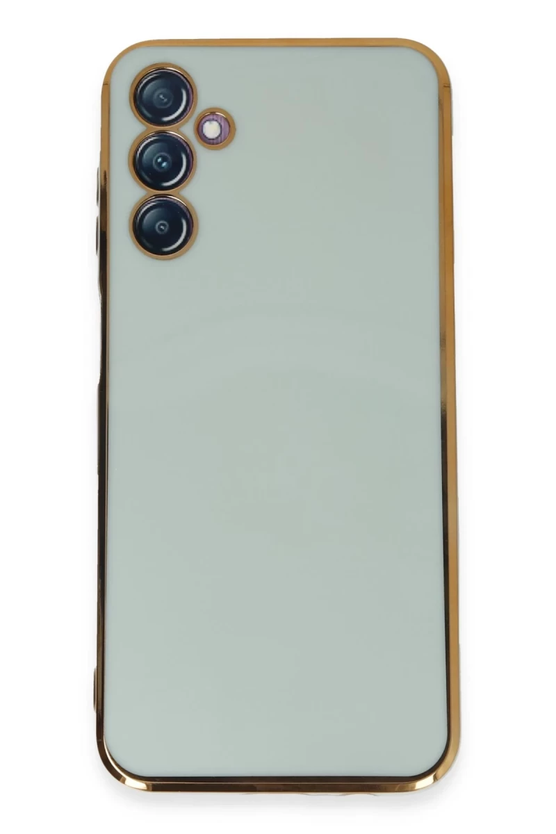 Samsung Galaxy M14 5G Uyumlu Kılıf Volet Silikon - Açık Yeşil