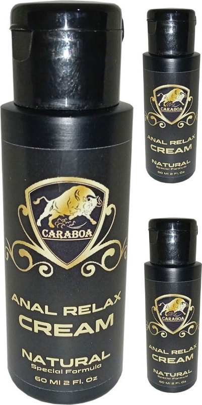 Caraboa Kadınlar ve Ap.erkekler Için Analrelax Cream 3 Adet Lubricantanalrahatlatıcı Kasgevşetici Kaydırıcıkrem 60 ml