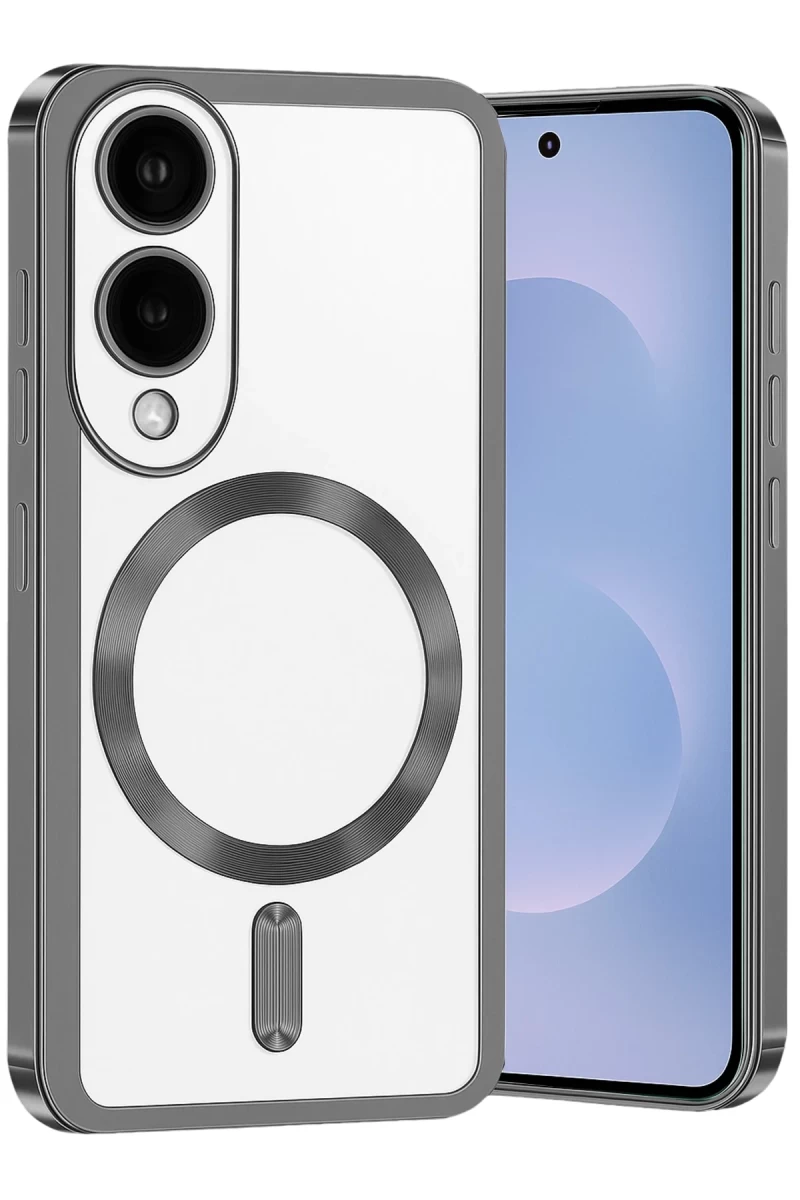 Samsung Galaxy S25 Uyumlu Edge Kross Magneticsafe Kapak - Titan Gri