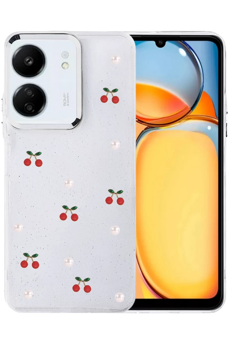 Xiaomi Redmi 13C Uyumlu Fiyonk Desenli Kapak - Desen 9
