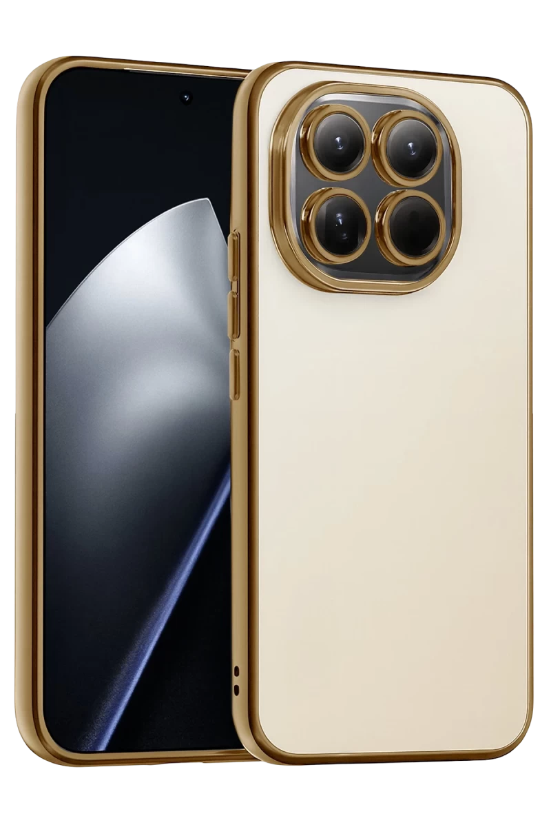 Xiaomi Mi 15 Uyumlu Lensli Silikon - Gold