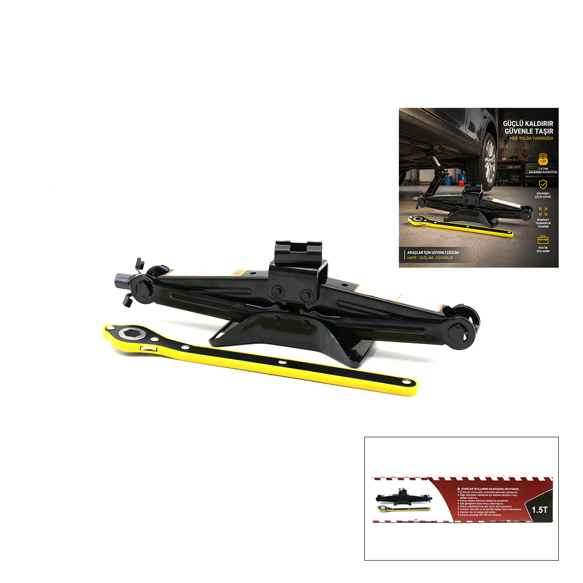 1.5 Ton Cırcır Kollu Kriko