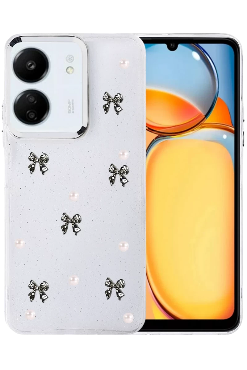 Xiaomi Redmi 13C Uyumlu Fiyonk Desenli Kapak - Desen 8