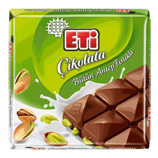 Çikolata Keyfi Antep Fıstıklı Kare 60 Gr. 1 Adet