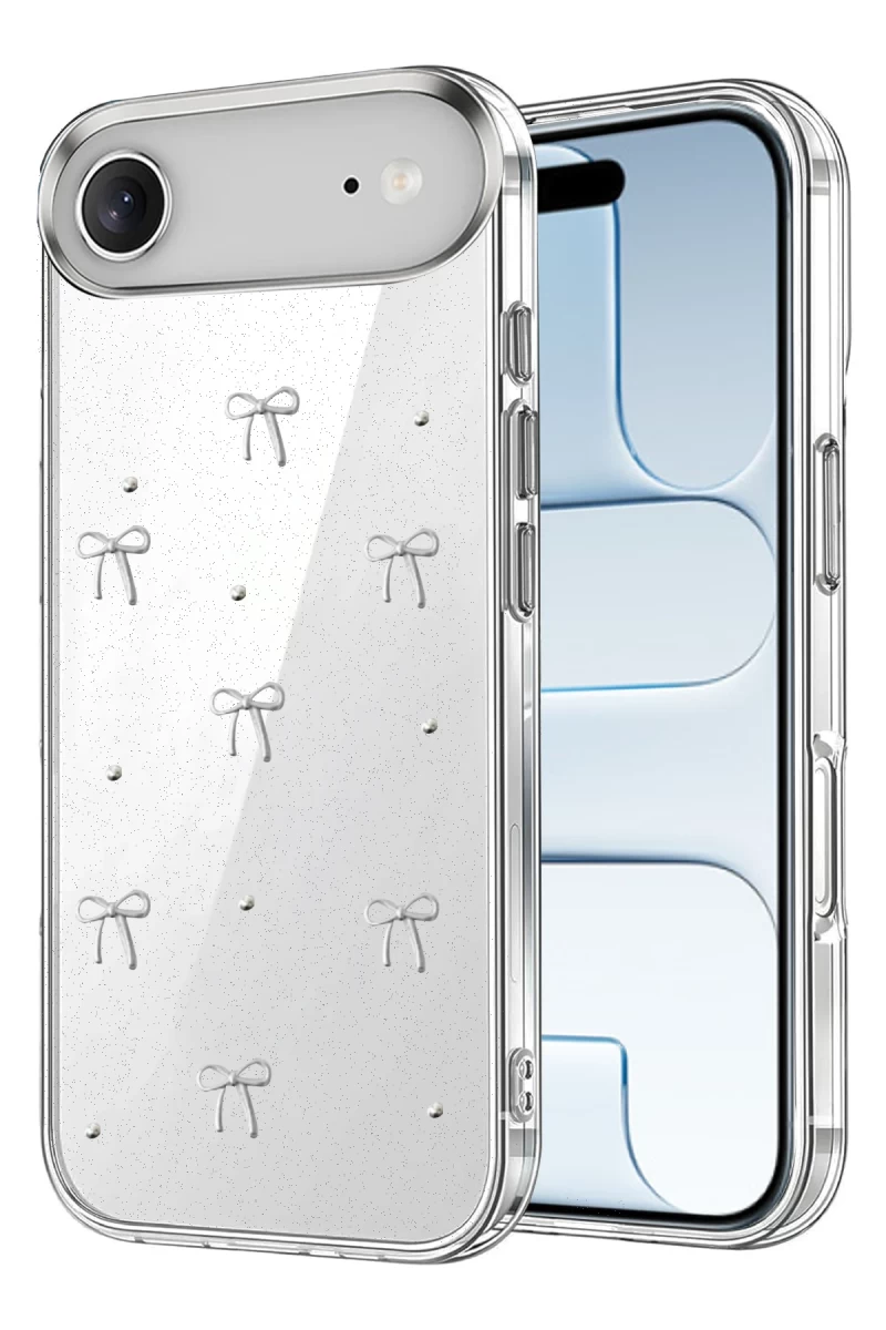 Apple iPhone 17 Uyumlu Air Uyumlu Fiyonk Desenli Kapak - Desen 5