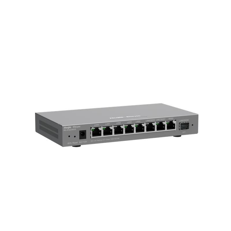 RUIJIE REYEE RG-EG209GS 8 PORT GIGABIT + 1 PORT 1GB SFP UPLINK 600MBPS CLOUD YÖNETİLEBİLİR ROUTER