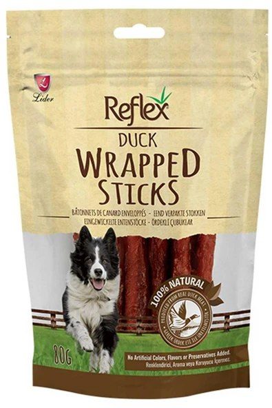 Reflex Sticks Ördek sarmalı Köpek Ödül Maması 80 gr