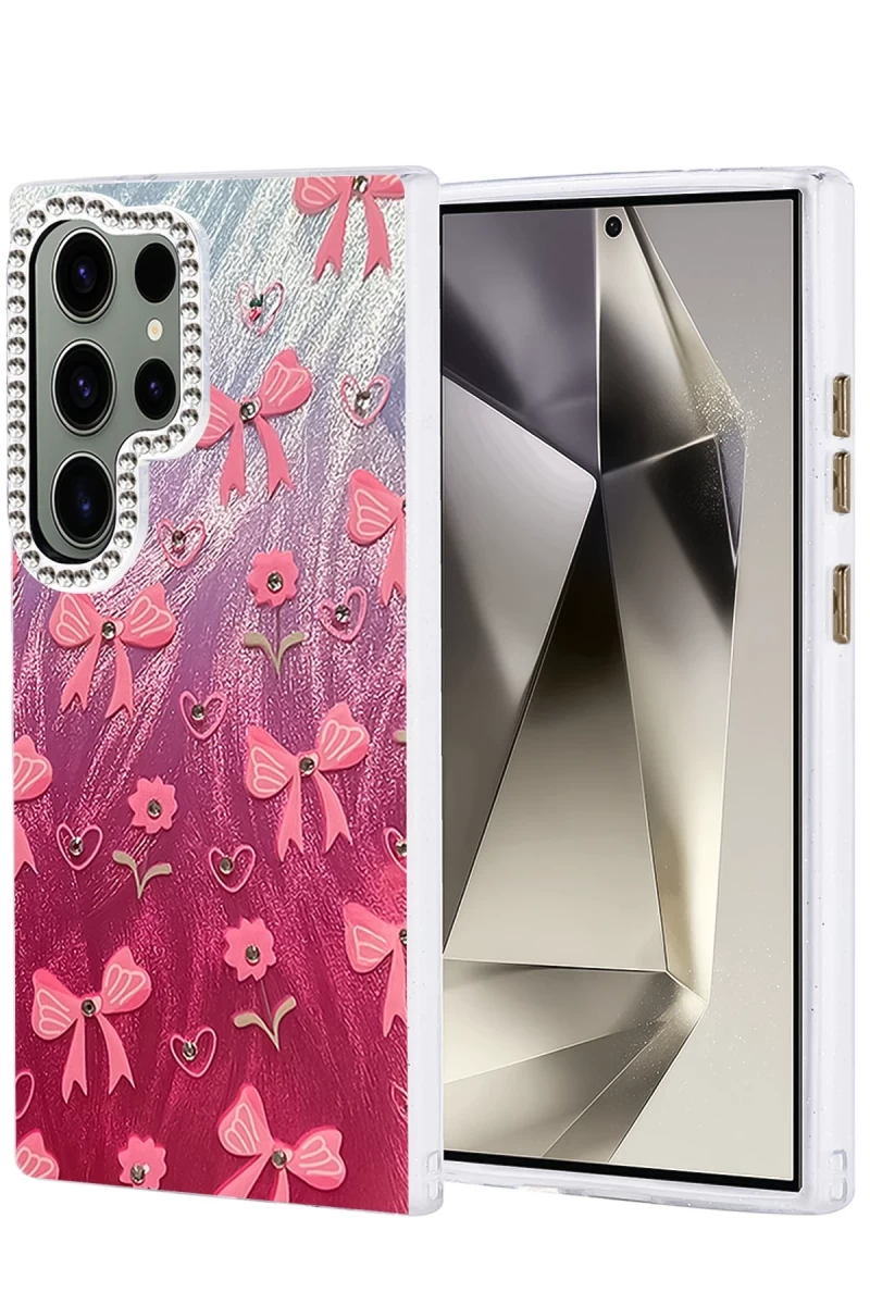 Samsung Galaxy S23 Ultra Uyumlu Kılıf Blade Aynalı Desenli Kapak - Desen 3