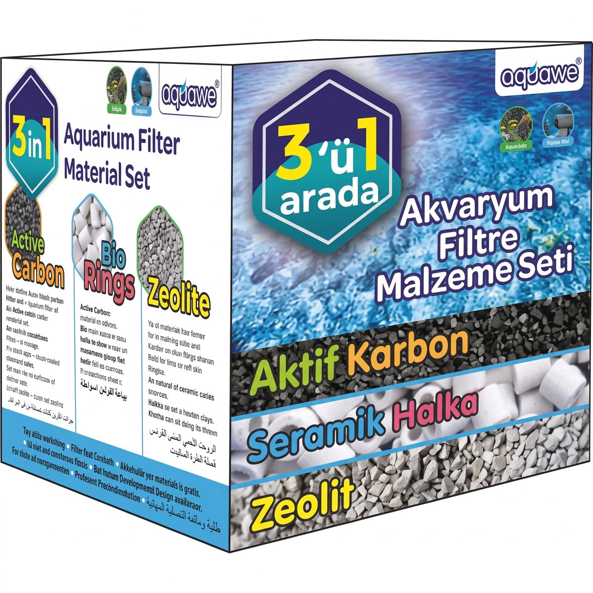 Aquawe Akvaryum Filtre Malzeme Seti
