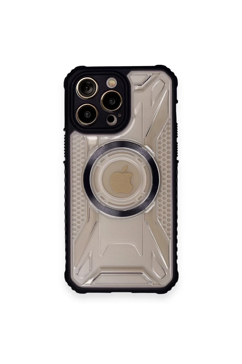 Apple iPhone 12 Pro Max Uyumlu Kılıf Prag Magneticsafe Kapak - Siyah