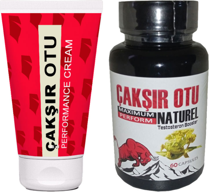 Çakşır Otu Kremi 2 Adet Erkeklere Özel 3 Etki Birden Formüllü 50 ml + 60 Lı Çakşır Otu Kapsülleri