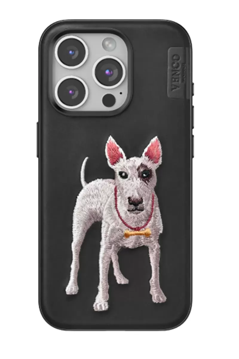 Venco Apple iPhone 14 Pro Max Uyumlu Perma Desenli Kapak - Siyah