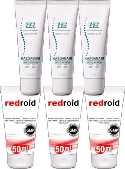 Süper Kaz Gagası Kremi 3X100 ml +Redroid Bakım Krem 3X50 ml