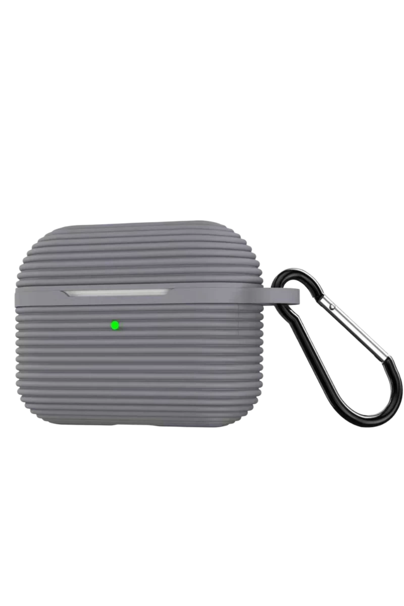 Apple Airpods Pro 3 (3.nesil) Raven Silikon Kılıf - Gri