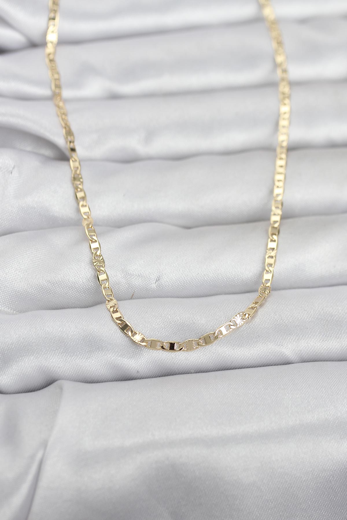 CM 14K Gold Renk Zincir Model 60 cm Kadın Kolye